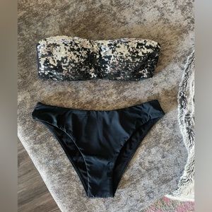 Black Paillettes Bikini - Philippe Matignon